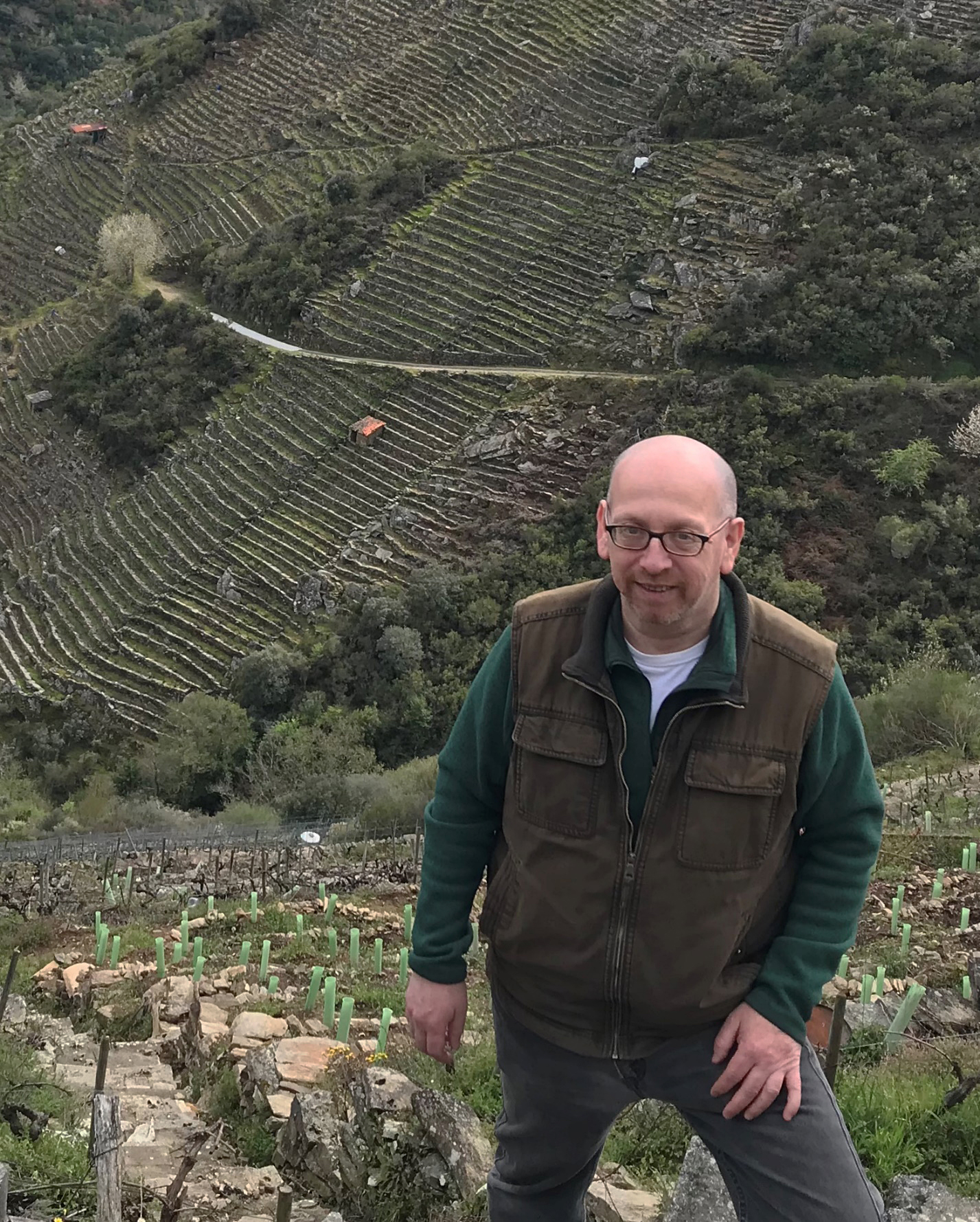 Standing in Ribera Sacra, Galicia, Spain