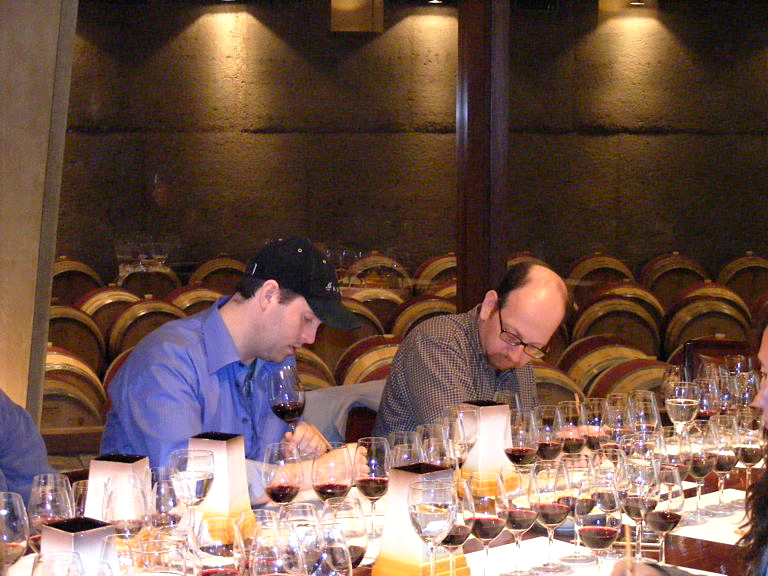 Tasting wine in Mendoza Argentina at Bodega Catena Zapeta